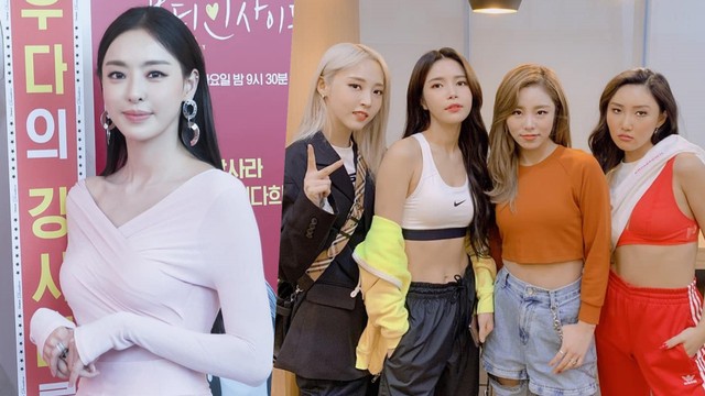 Lee Da Hee dan Mamamoo Foto: Instagram/@dahee0315 @mamamoo_official
