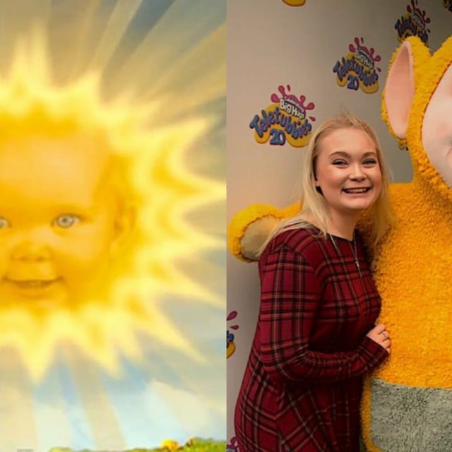 Jess Smith, 'sun baby' di Teletubbies. Foto: (Twitter/jessicasmithsun)