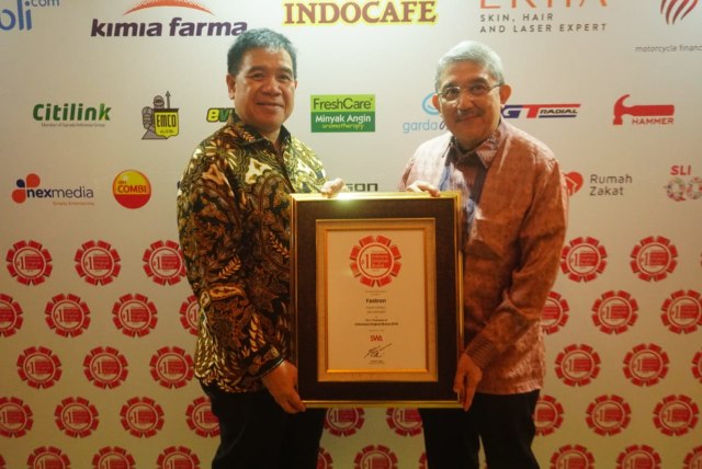 com-Pertamina Fastron Raih The Champion of Indonesia Original Brands 2019 Foto: Dok. Pertamina