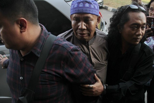 Mbah Grandong di Polres Jakpus Foto: Iqbal Firdaus/kumparan