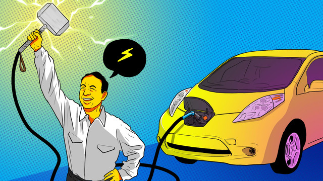 Ilustrasi mobil listrik. Foto: Dok: kumparan
