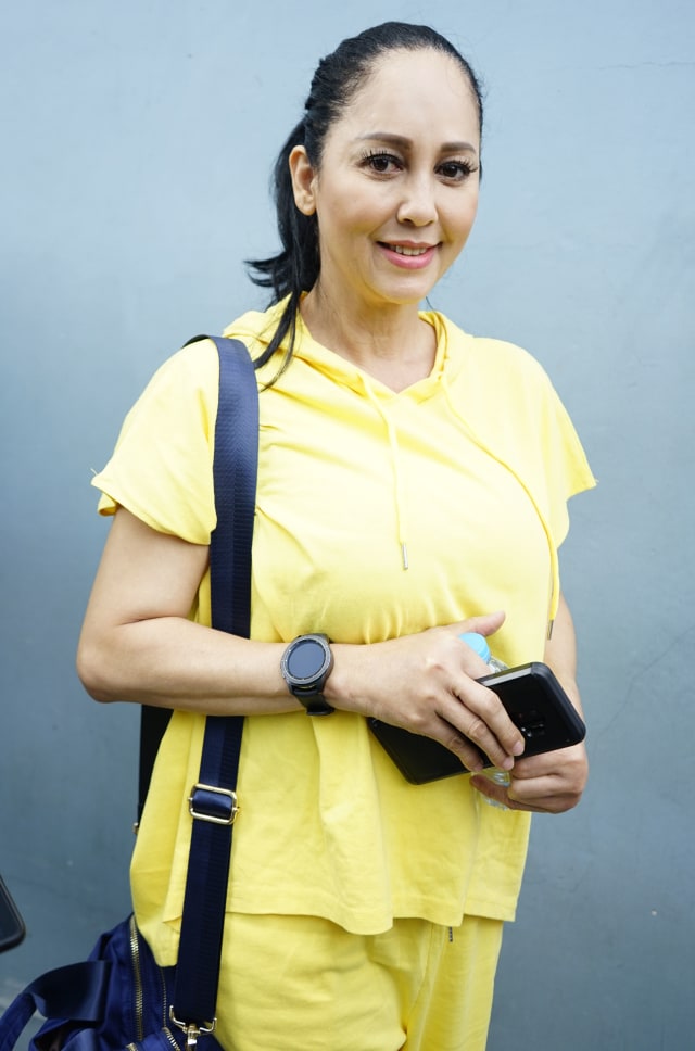 Artis senior Meriam Belina saat ditemui seusai mengisi acara di Jakarta, Jumat, (2/8). Foto: Ronny