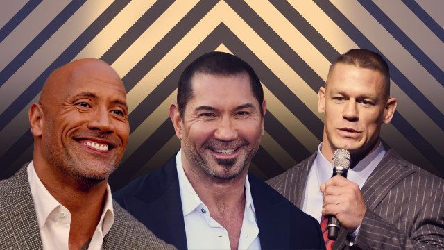 Dwayne Johnson, Dave Bautista, John Cena Foto: Grafik: Sabryna Putri Muviola/kumparan