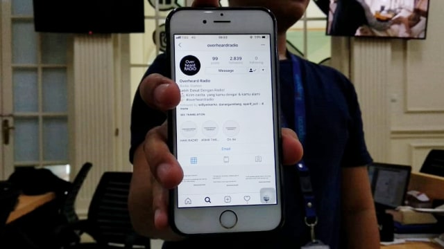 Akun Instagram Overheard Radio. Foto: Fitra Andrianto/kumparan