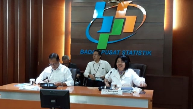 BPS menggelar konpers pertumbuhan ekonomi kuartal II 2019. Foto: Nicha Muslimawati/kumparan