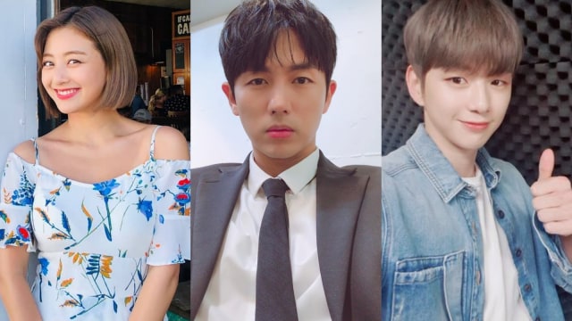 Jihyo, Seulong dan Kang Daniel. Foto: Berbagai sumber