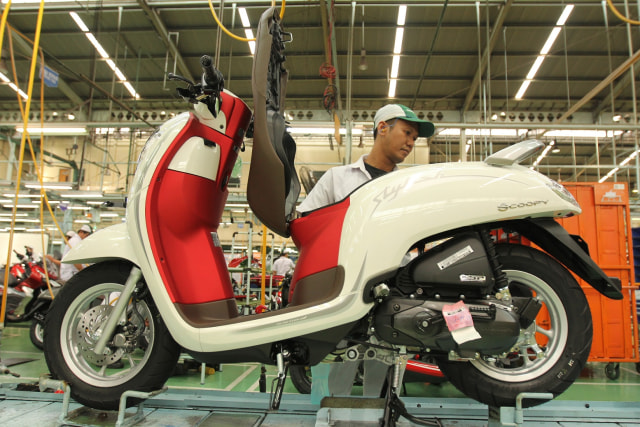 Honda Scoopy kelir baru merah-putih Foto: dok. AHM