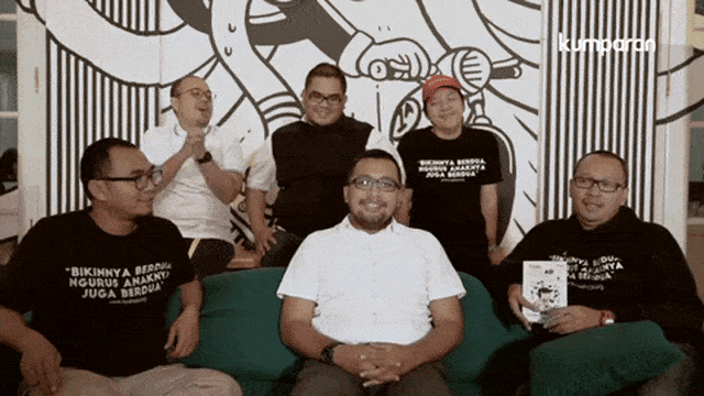 Komunitas Ayah ASI saat berkunjung ke kumparan. Foto: kumparan