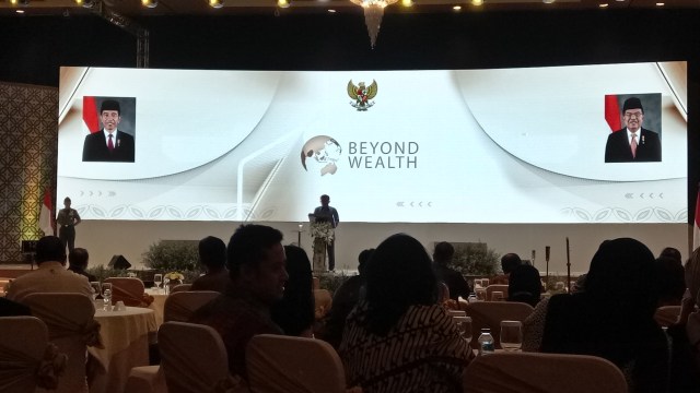 Wakil Presiden Jusuf Kalla di Beyond Wealth Mandiri Seminar di Hotel Ritz Carlton Pacific Place. Foto: Nadia Riso/kumparan
