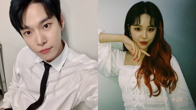 Doyoung NCT dan JooE Momoland Foto: Twitter/@NCTsmtown_127 @MMLD_Official