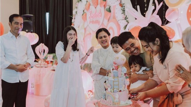 Suasana ulang tahun Sedah Mirah Nasution, putri dari Bobby Nasution & Kahiyang Ayu. Foto: IG @allseasonsphoto