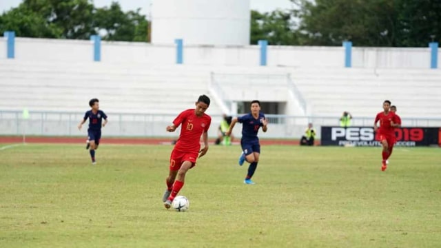 Timnas U-15 Indonesia vs Thailand. Foto: Dok. PSSI
