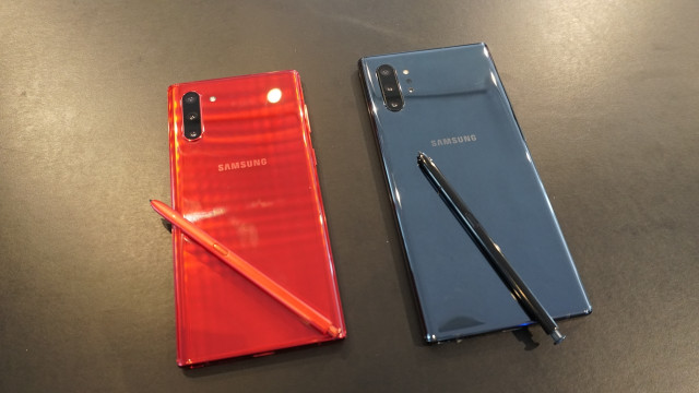Smartphone Samsung Galaxy Note 10 dan Galaxy Note 10 Plus. Foto: Bianda Ludwianto/kumparan