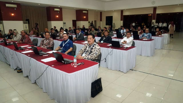 Suasana saat tahapan profile assesment calon pemimpin KPK di Gedung Lemhannas, Jakarta, Kamis (8/8/2019). Foto: Nugroho Sejati/kumparan