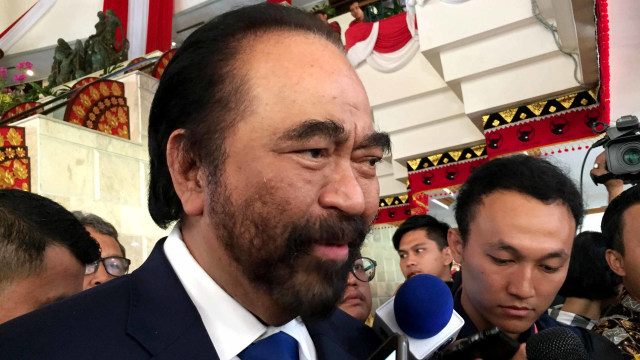 Ketua Umum NasDem Surya Paloh di Kongres PDIP, di Bali. Foto: Denita br Matondang/kumparan