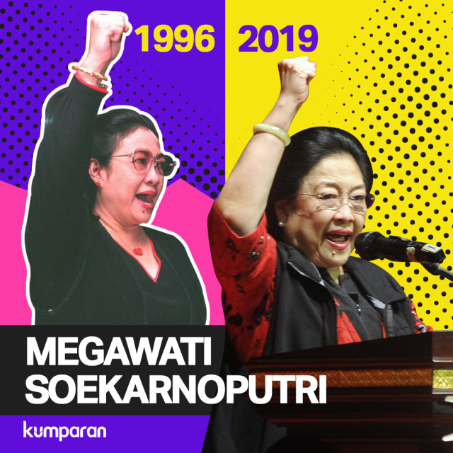 Throwback Megawati Soekaroputri. Foto: Nunki Lasmaria Pangaribuan/ kumparan.
