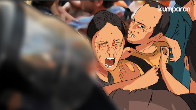 Ilustrasi tawuran antara pelajar, Foto: sumber kumparan.