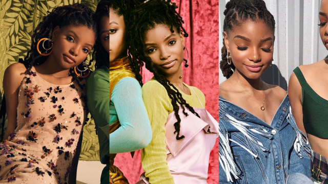 Pesona Halle Bailey, aktris yang akan perankan Ariel The Little Mermaid. Foto: Instagram @chloexhalle