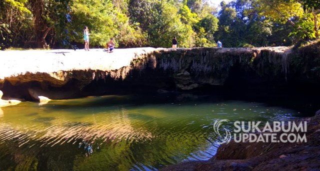 Leuwi Kokok di Hutan Blok Cikuda, Kampung Simpangdago, Desa Cibitung, Kecamatan Cibitung, Kabupaten Sukabumi. | Sumber Foto: Ragil Gilang