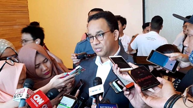 Gubernur DKI Jakarta Anies Baswedan di Kasablanka Hall, Jakarta, Sabtu (10/8). Foto: Efira Tamara Thenu/kumparan