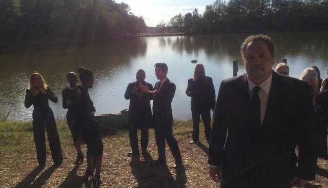 Behind the scene adegan pemakaman Tony Stark (Foto: Marvel Studios)