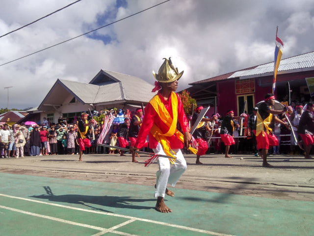 Atrakasi Cakalele Pattimura (11/8). Dok Lentera Maluku