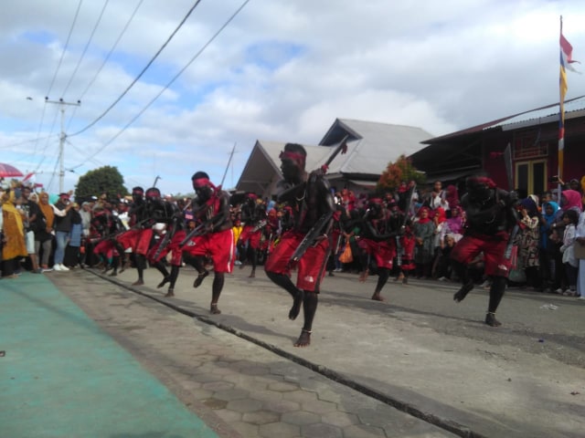 Atrakasi Cakalele Pattimura (11/8). Dok Lentera Maluku