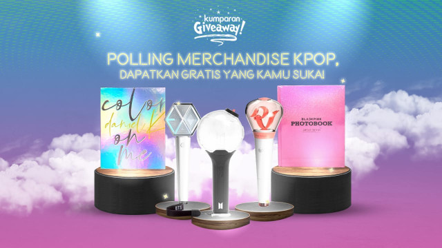 Giveaway Merchandise K-Pop Foto: kumparan