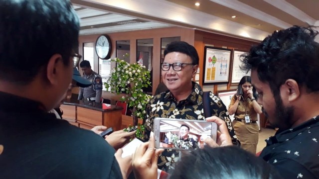 Menteri dalam negri Tjahjo Kumolo, Senin (12/8) Foto: Abyan Faisal Putratama/kumparan