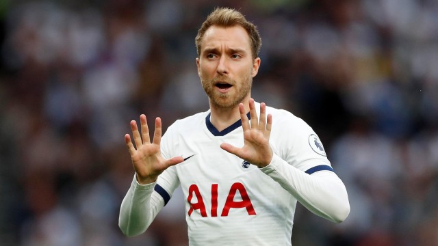 Christian Eriksen di laga kontra Aston Villa. Foto: Reuters/Matthew Childs