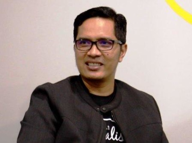 Juru bicara KPK, Febri Diansyah kala berkunjung ke kantor redaksi Batamnews. (Foto: TutusSupriyadi/Batamnews) 