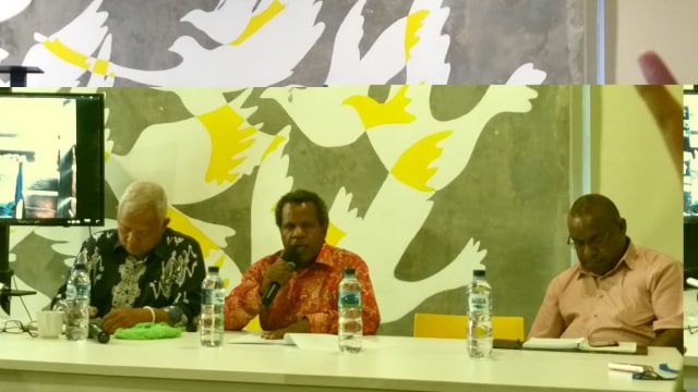 Diskusi Laporan kekerasan dan pelanggaran HAM akibat konflik Nduga di Kantor Amnesti Internasional, Menteng, Jakarta Pusat. Foto: Fadjar Hadi/kumparan