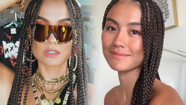 Agnez Mo dengan model rambut kepang. Foto: Instagram/ @agnezmo