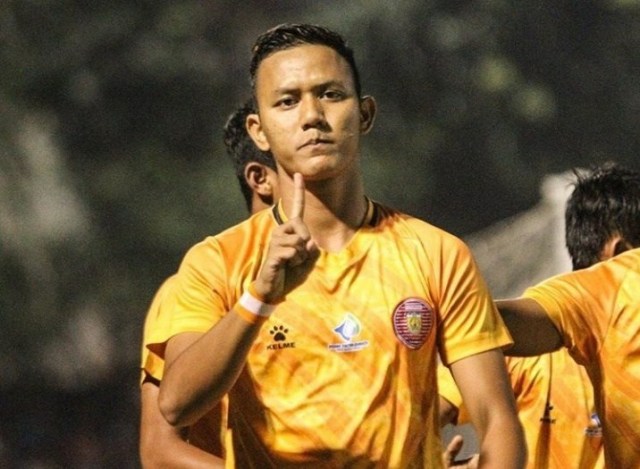 Husnuzhon saat berkostum oranye Persiraja Banda Aceh pada Liga 2 musim lalu. Foto: Dok. Persiraja