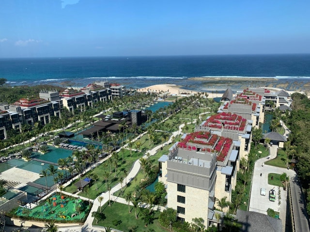 Keluarga Ilham BIntang di The Apurva Kempinski Foto: Ilham Bintang