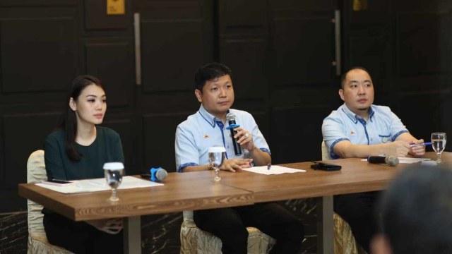 Direksi PT Sri Rejeki Isman (Sitex) pemaparan ke awak media di Sukoharjo. Foto: Dok. Sritex