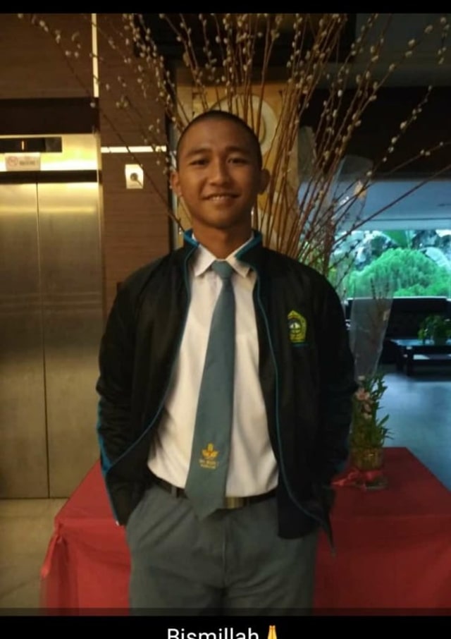 Foto profil Pazi sesaat sebelum menuju ke Jakarta