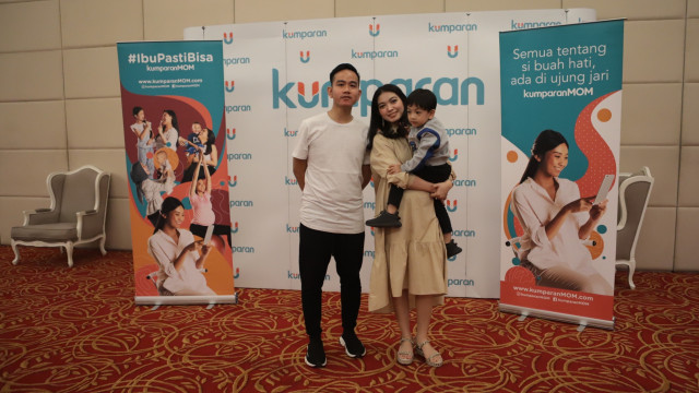 Gibran Rakabuming Raka bersama Selvi Ananda dan Jan Ethes di acara Moms Mingle kumparanMOM. Foto: Dok. Willy Hadinata