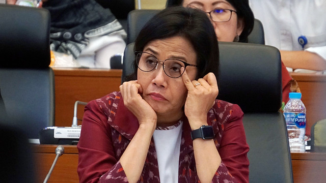 Menteri Keuangan, Sri Mulyani di Komplek Parlemen, Jakarta, Senin (19/8). Foto: Fanny Kusumawardhani/kumparan