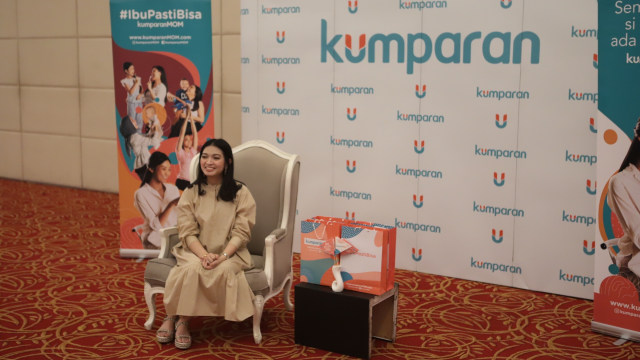 Selvi Ananda di acara Moms Mingle. Foto: Willy Hadinata