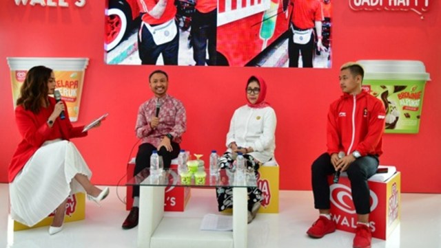 Konpers kampanye Merah Putih Menyatukan Kita Wall’s. Foto: Dok. Wall’s