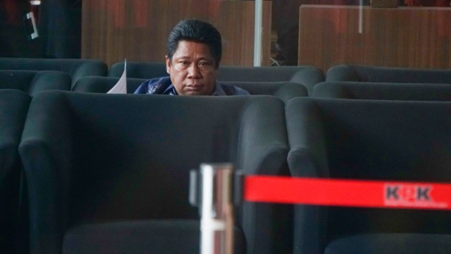 Anggota DPRD Provinsi Jawa Barat, Waras Wasisto di Gedung KPK. Foto: Irfan Adi Saputra/kumparan