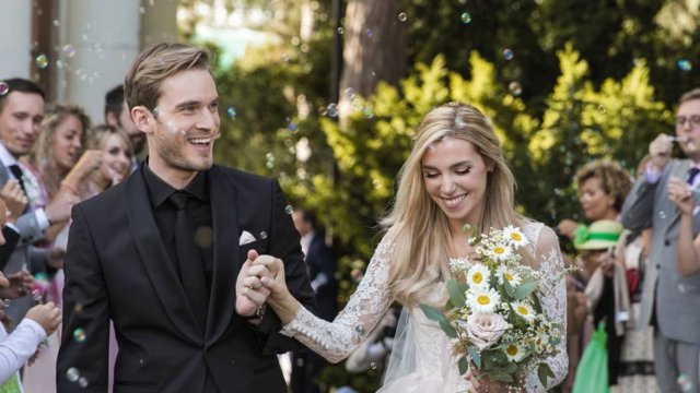 PewDiePie dan Maria Bisognin. Dok: Instagram/@pewdiepie
