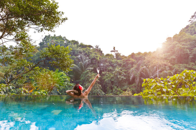 Ilustrasi infinity pool di Bali Foto: Shutter Stock