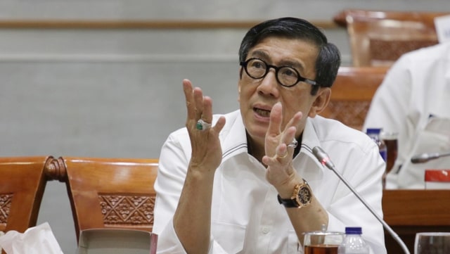 Menkumham, Yasonna Laloly. Foto: Fanny Kusumawardhani/kumparan