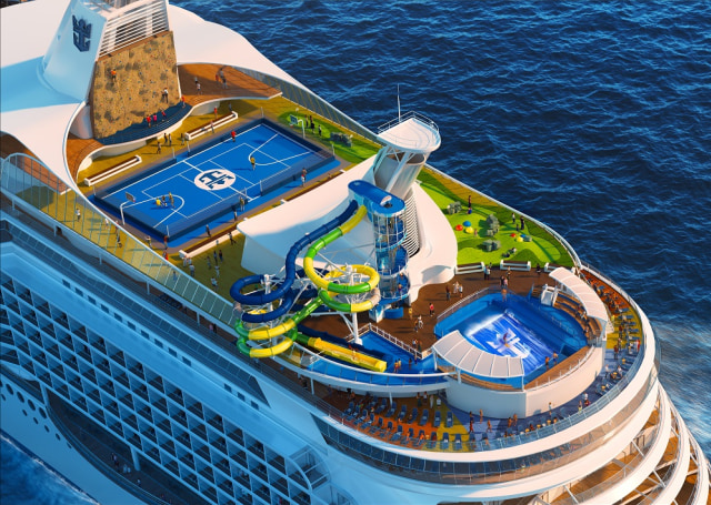 Tampilan foto Aerial dari Voyager of the Seas, Royal Caribbean International Foto: Dok. Royal Caribbean International