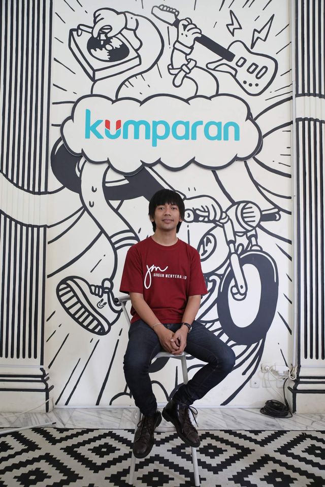Rian D'Masiv saat menghadiri soft launching janganmenyerah.id di kantor kumparan. Foto: Dicky Adam Sidiq/kumparan
