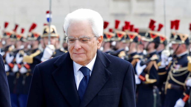 Presiden Italia Sergio Mattarella. Foto: AFP