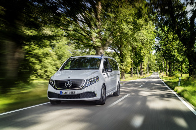 Tampilan Depan Mercedes-Benz EQV 2020 Foto: dok. Carscoops