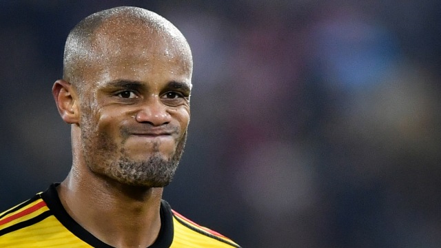 Vincent Kompany diberhentikan sebagai pelatih Anderlecht. Foto: AFP/Fabrice Coffrini